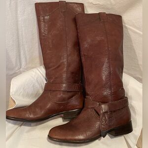 Dolce Vita Chestnut Heeled Riding Boots